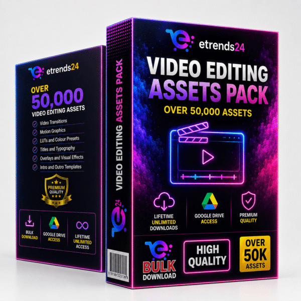 50,000+ Video Editing Assets Pack