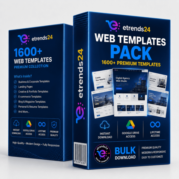 1,600+ WordPress Website Templates Pack